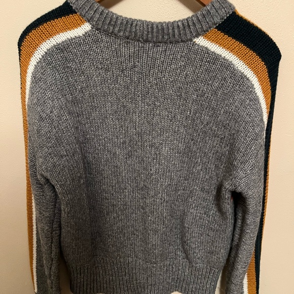 Madewell Striped Heath Gray Sweater - XS - Picture 5 of 5